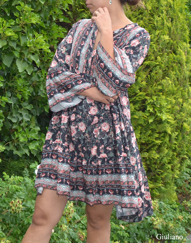 Jurk | 61028 Kort Zwartgrijs