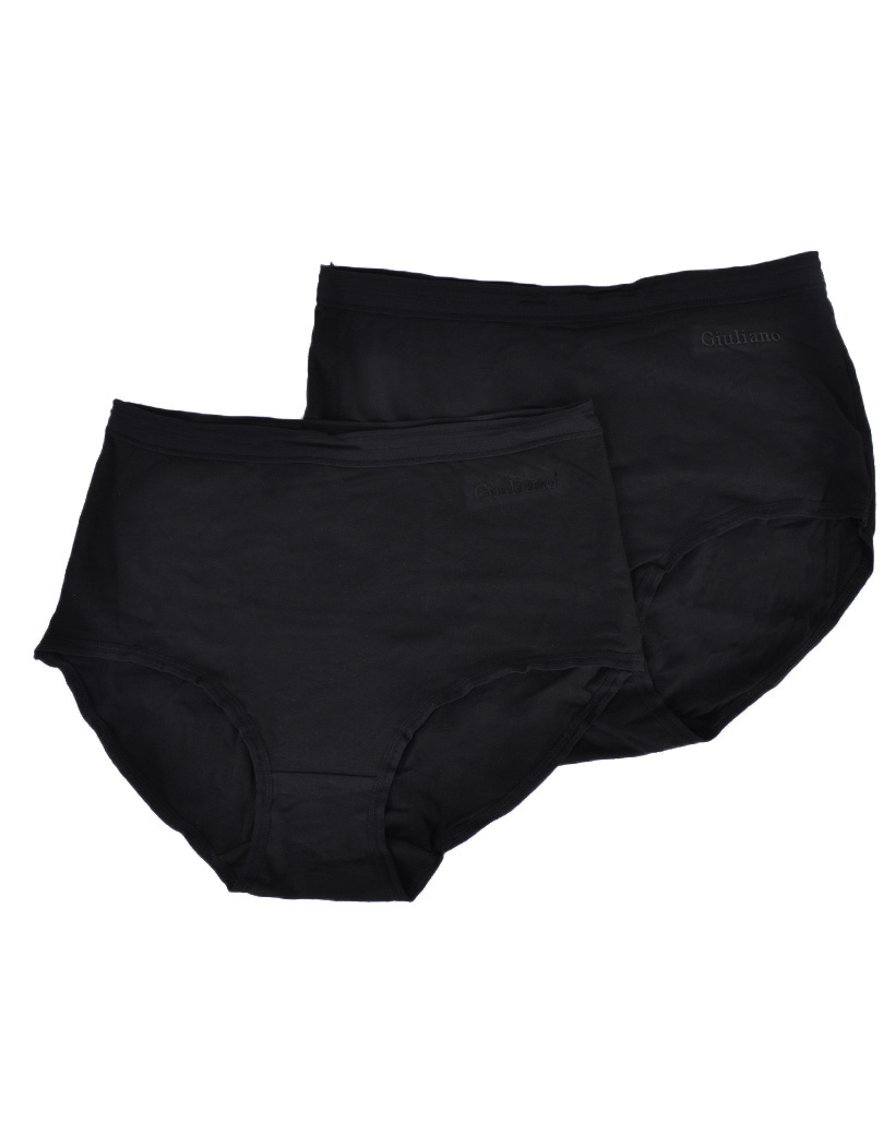 Giuliano Basic Slip High Waist | Zwart, foto 2 van 3