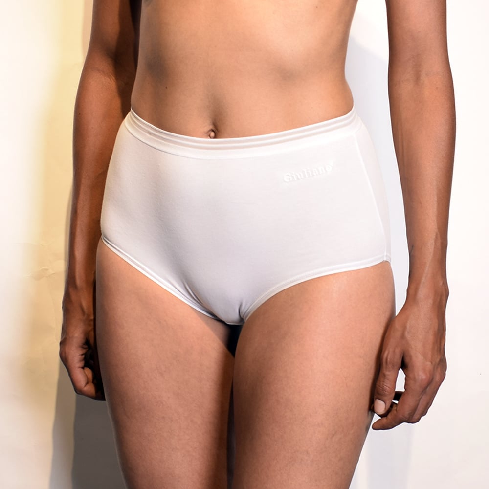 Giuliano Basic Slip High Waist | Wit, foto 2 van 4