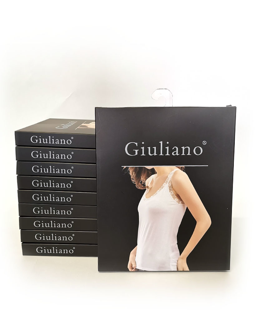 Giuliano Basic Singlet Kant Wit, foto 3 van 3