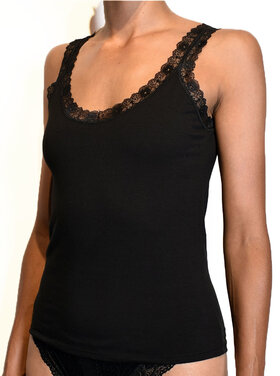 Giuliano Basic Singlet Kant Zwart