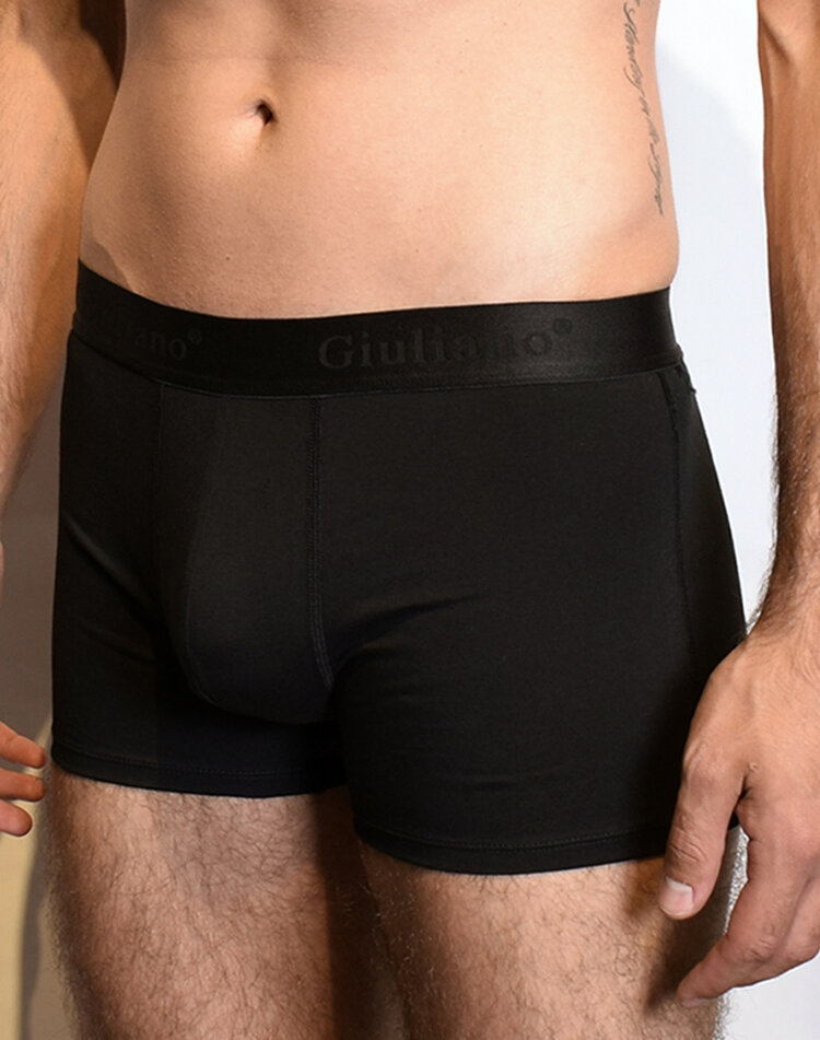 Giuliano Basic Boxershorts | Schwarz