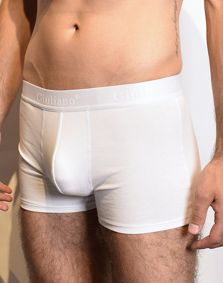 Giuliano Basic Boxershorts | Weiß