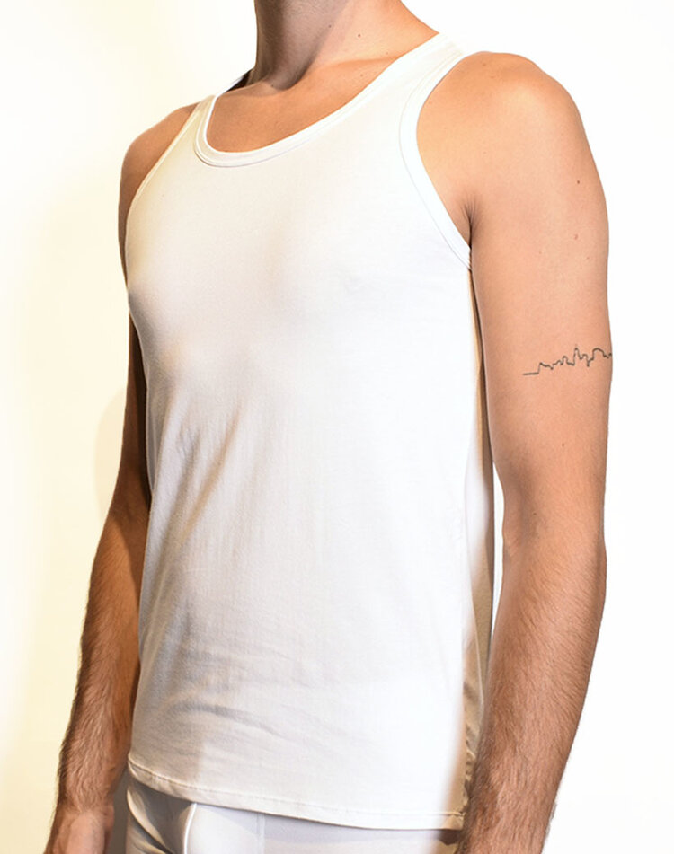 Giuliano Basic Herren-Unterhemd | Weiß