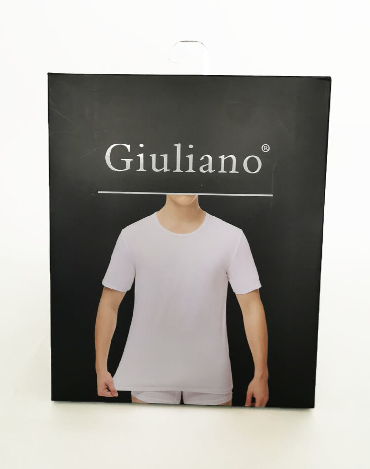 Giuliano Basic Men T-shirt | Round Neckline | White