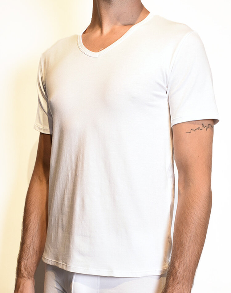 Giuliano Basic Herren-T-Shirt | V-Ausschnitt | 10 PACK