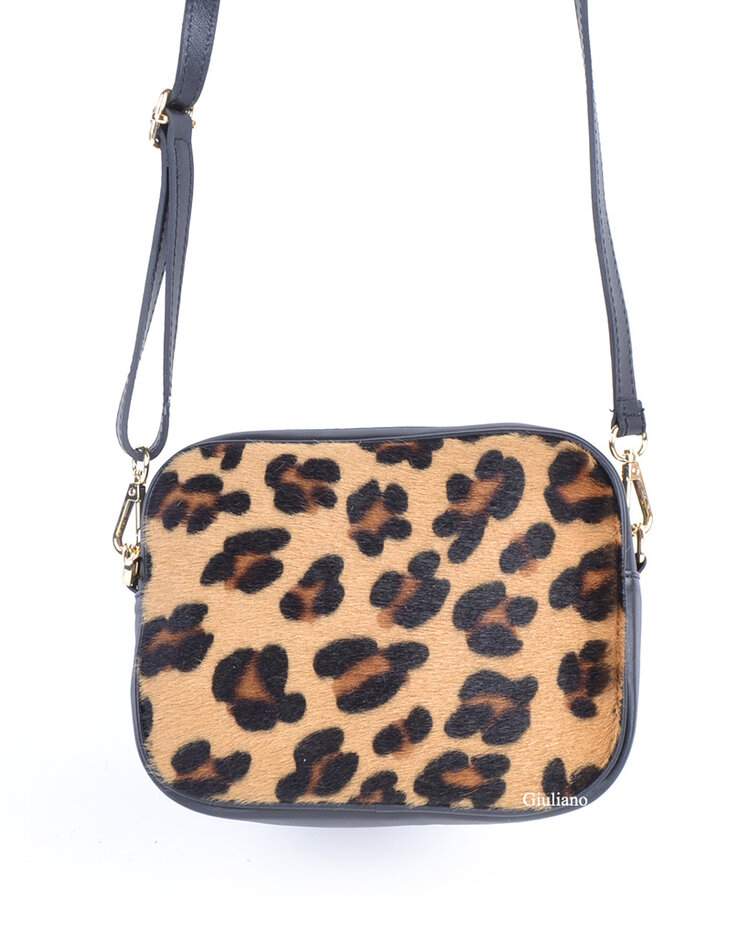 Leather shoulderbag | Cowhide | Print