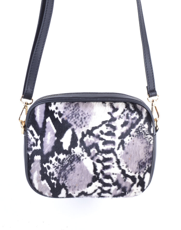 Leather shoulderbag | Cowhide | Print