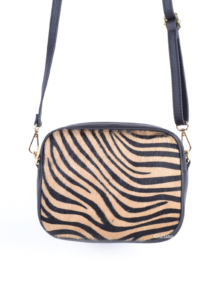 Leather shoulderbag | Cowhide | Print