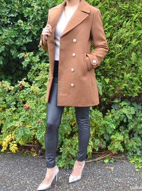 Double breasted coat Bruin 61097
