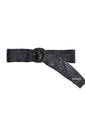 Riem gevlochten houten gesp