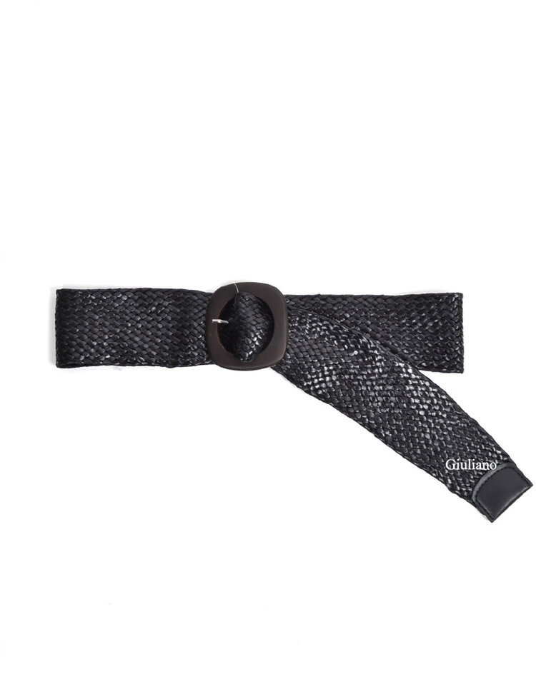 Riem gevlochten houten gesp