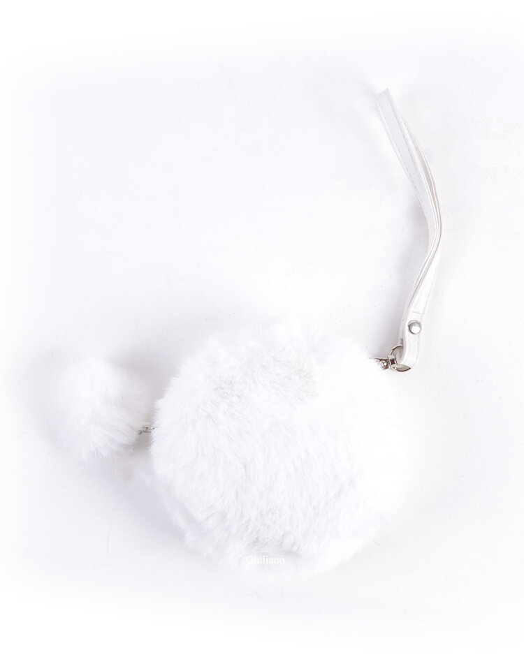 Faux fur eather wallet