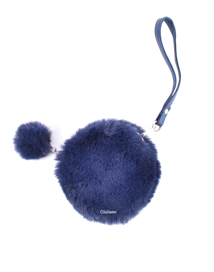 Faux fur portemonnee