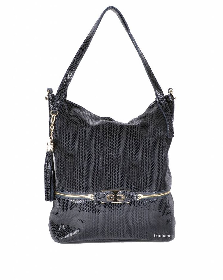 Leather handbag | Scales coating | 552206