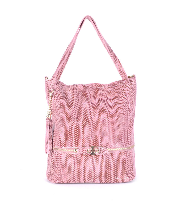 Leather handbag | Scales coating | 552206