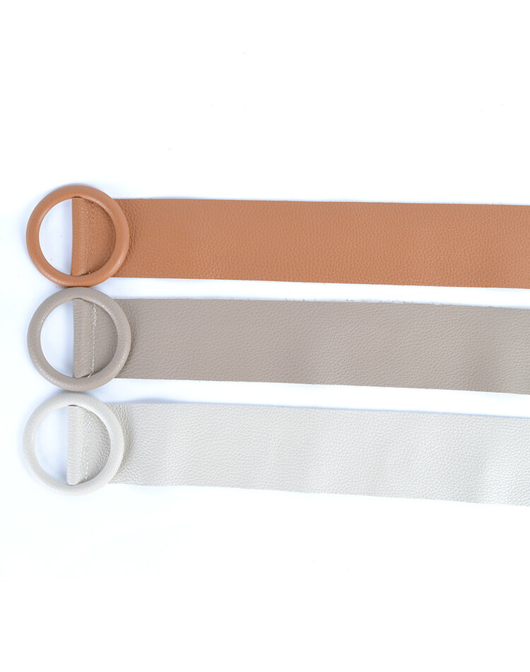 Lederen riem 800045 Rond