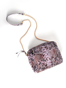 Leather shoulderbag  Snake