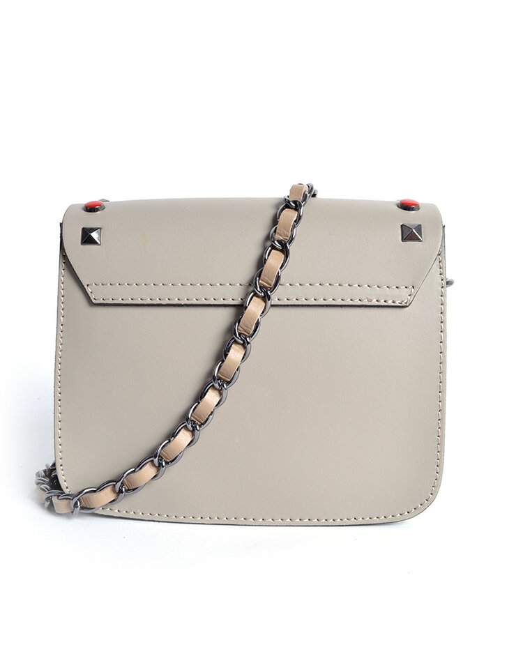 Leather shoulderbag | Studs