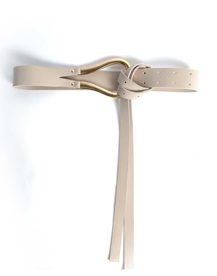 Belt Big golden buckle