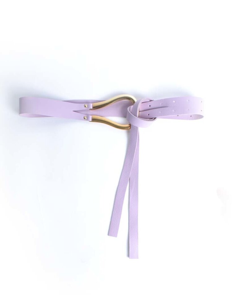 Belt Big golden buckle