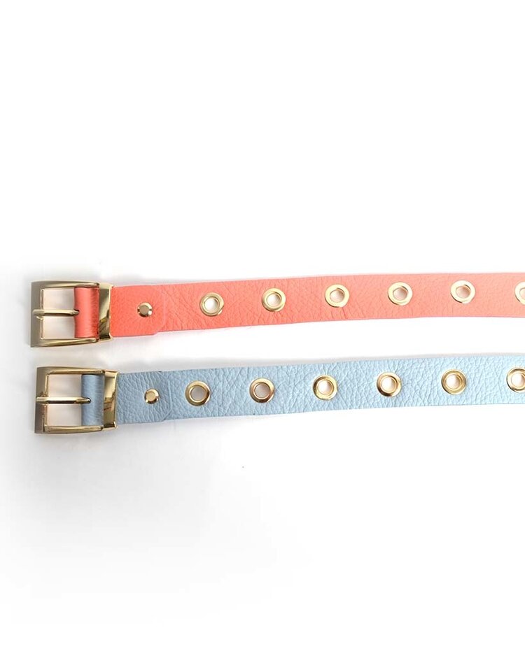 Riem  - Metalen gaatjes leer