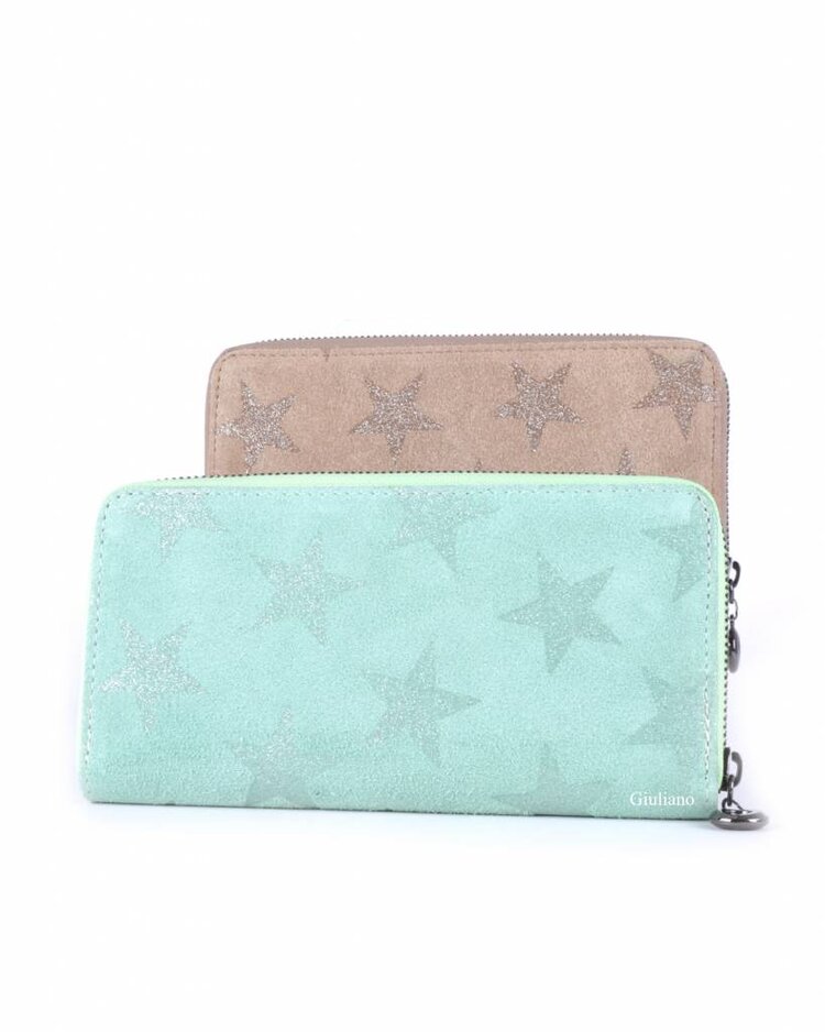Suede wallet star