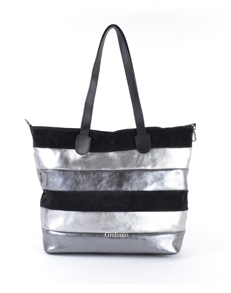 Suède handbag  | Strips