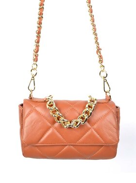 Leder-Schultertasche | Steppnaht 900158