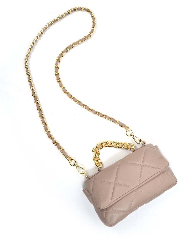 Leder-Schultertasche | Steppnaht 900158
