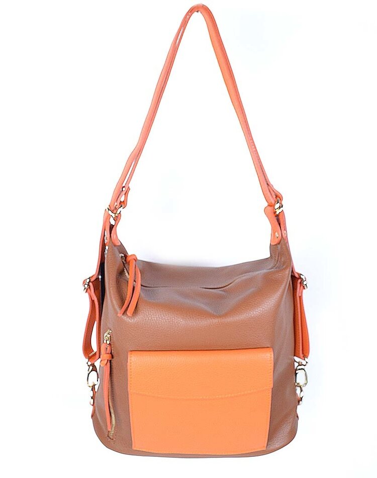 Leather handbag / backpack
