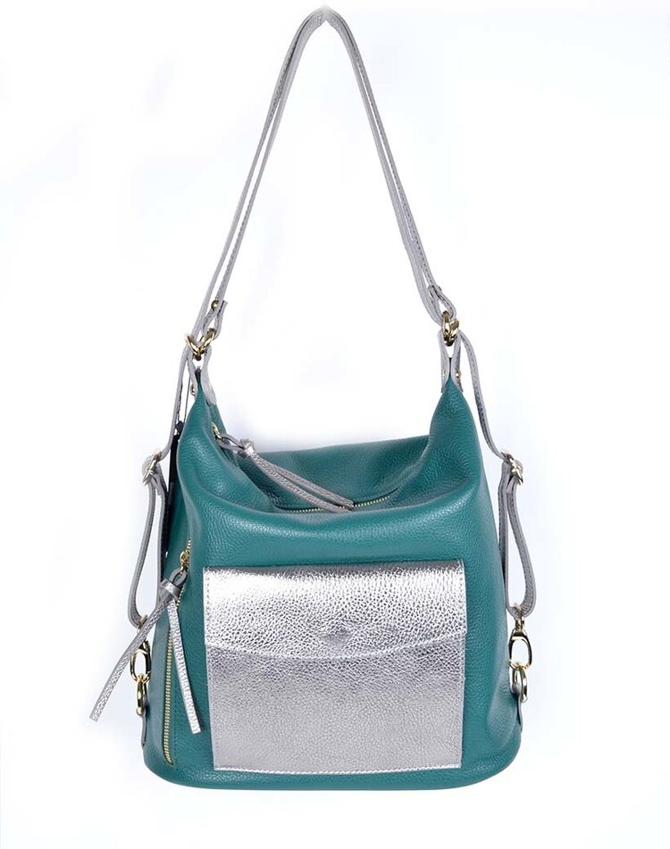 Leder-Handtasche / Rucksack