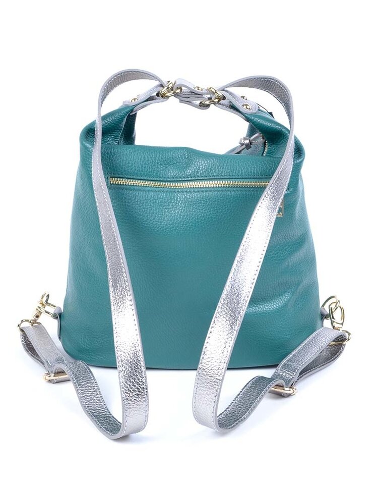 Leder-Handtasche / Rucksack