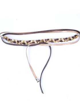 Riem  - gevlochten metallic