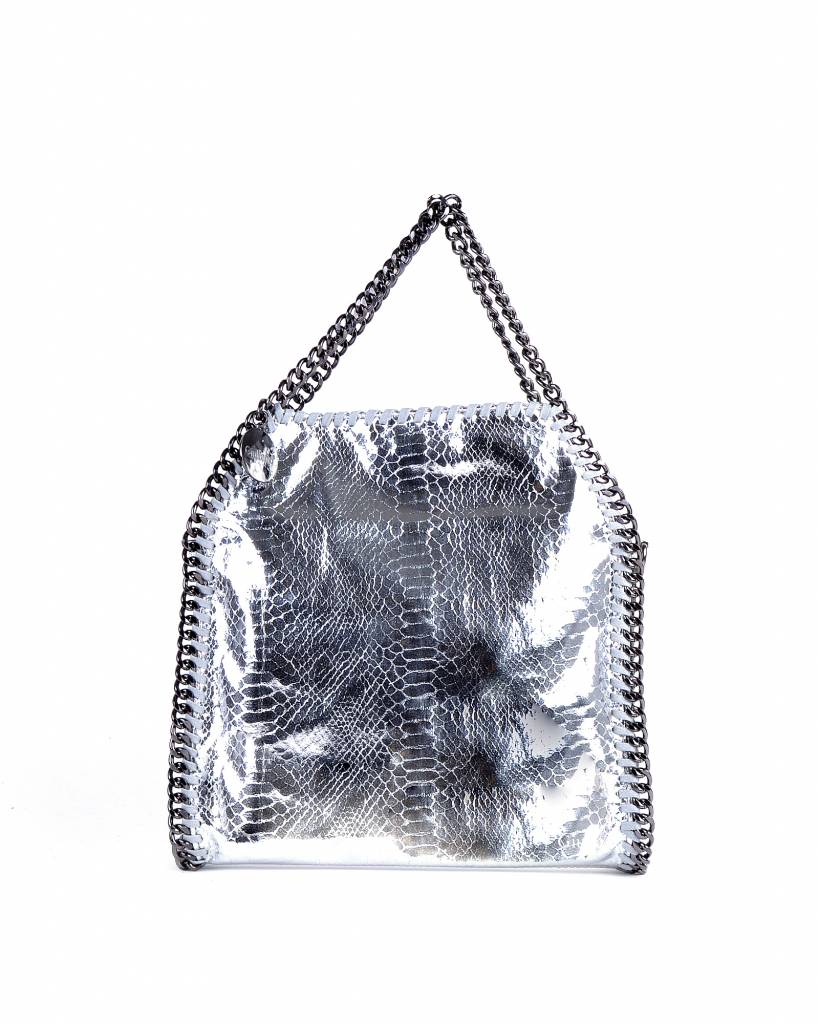 Kunstlederen handtas | Ketting | Metallic | Klein, foto 3 van 3