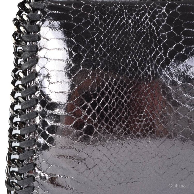 Artificial Leather handbag | Chain | Metallic