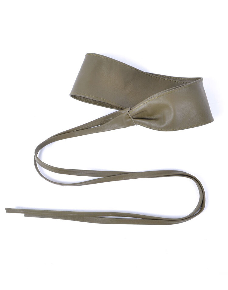 Leder-Knotengürtel - Herbst