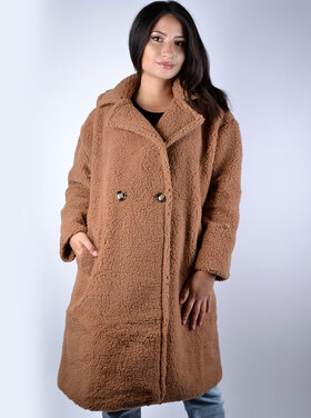 Teddy coat | 62118  Camel