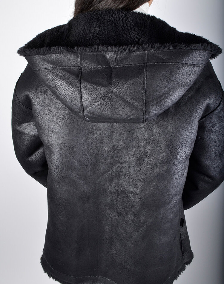 Teddy jas |  62125 2-side zwart