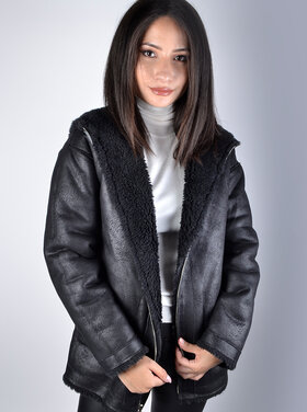 Teddy coat |62125 2-side black