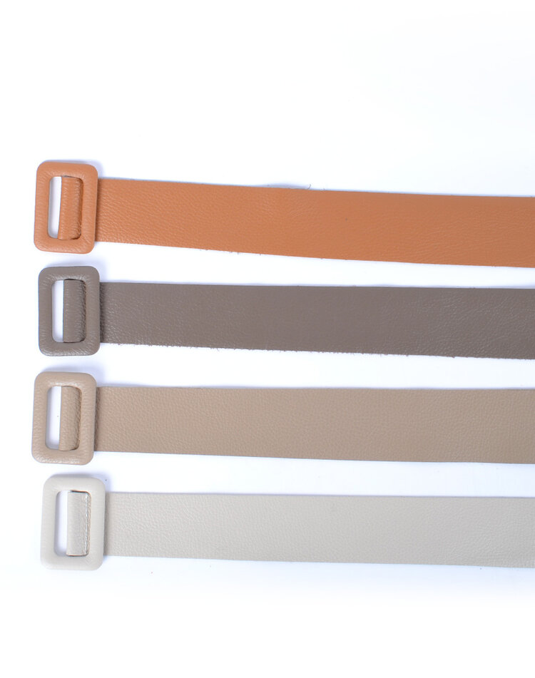 Lederen riem 800046 Rechthoek | 30% Sale