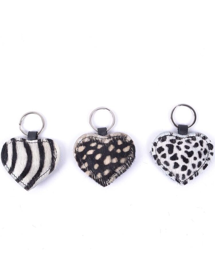 Keyring | Heart | Cowhide