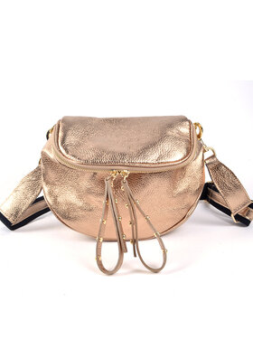 Leather waistbag  Metallic | 5526071