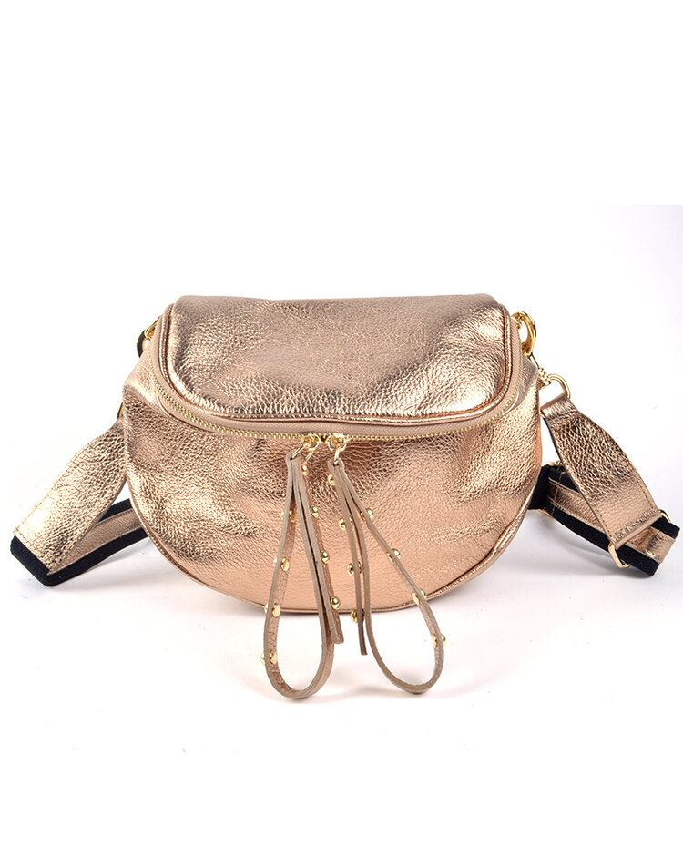 Leder-Gürteltasche Metallic | 5526071