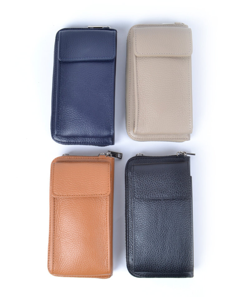 Leder-Geldbörse / Handytasche