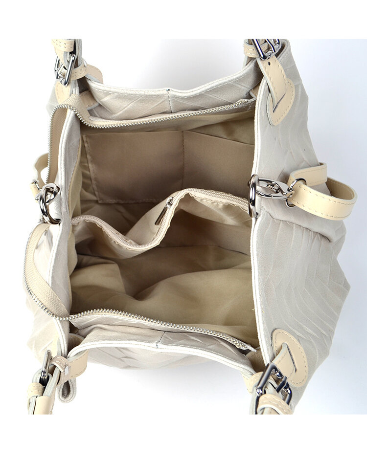 Leather handbag | big zigzag | 552740