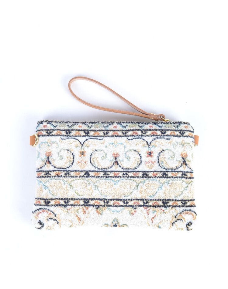 Teppich-Clutch/Schultertasche - Steinchen