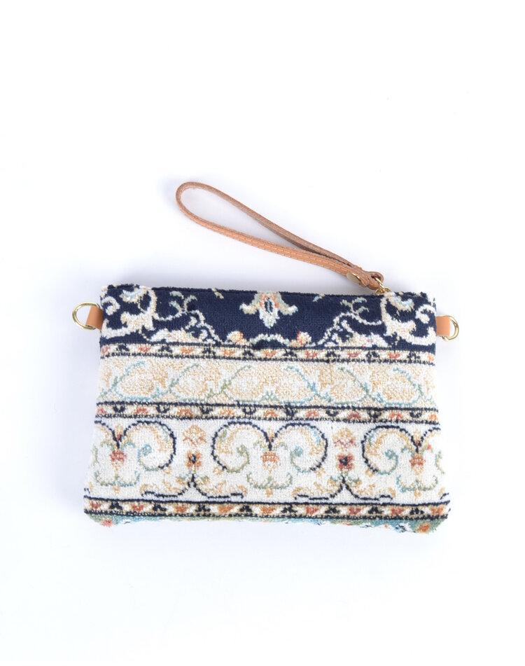Teppich-Clutch/Schultertasche - Steinchen
