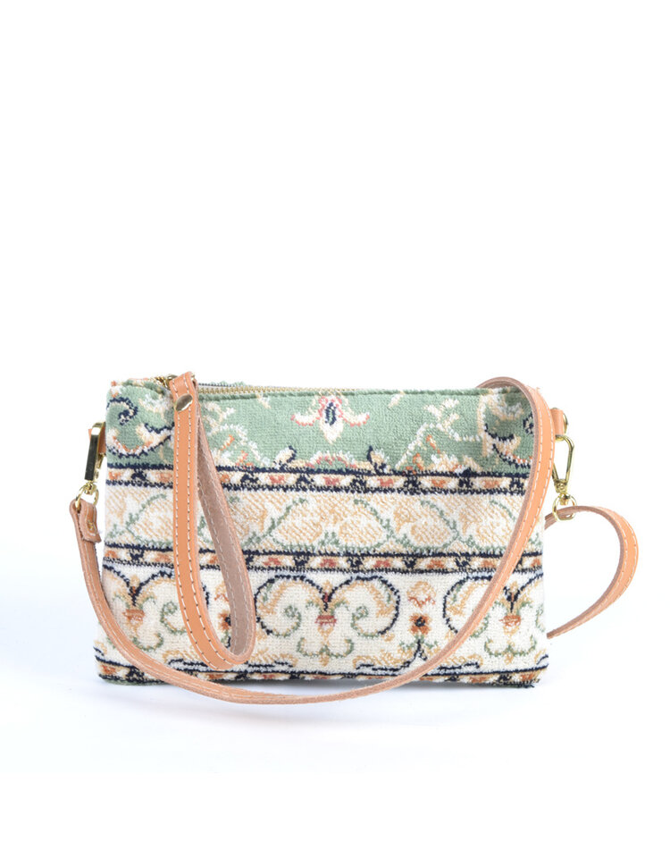 Teppich-Clutch/Schultertasche - Steinchen