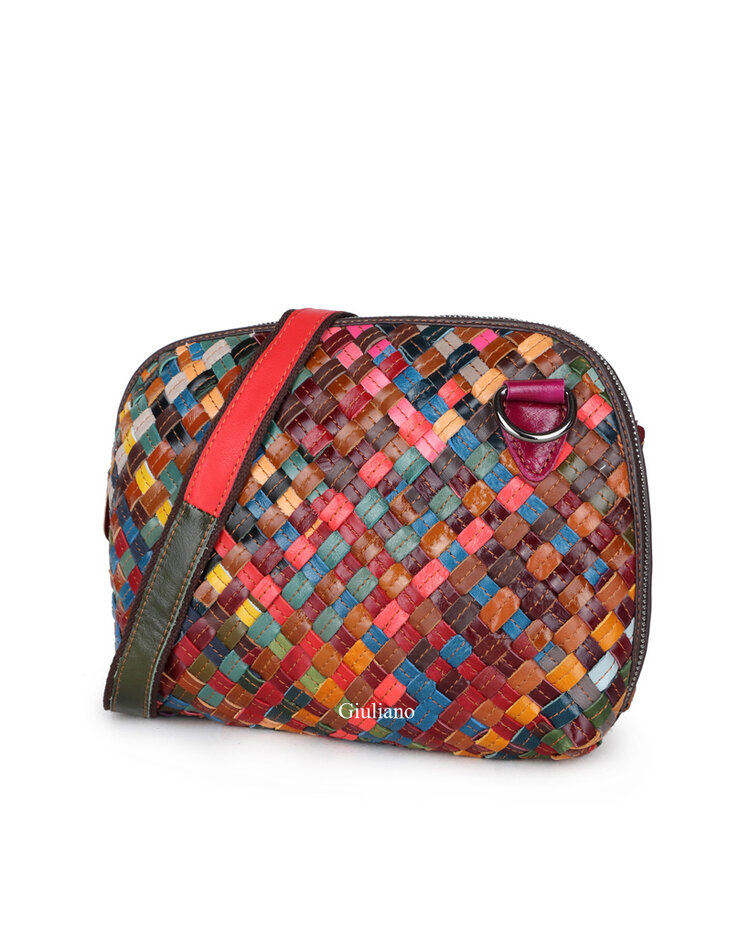 Leather shouderbag | Braided